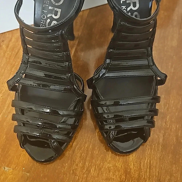 Michael Kors Patent Leather & Suede Heels - Picture 2 of 10